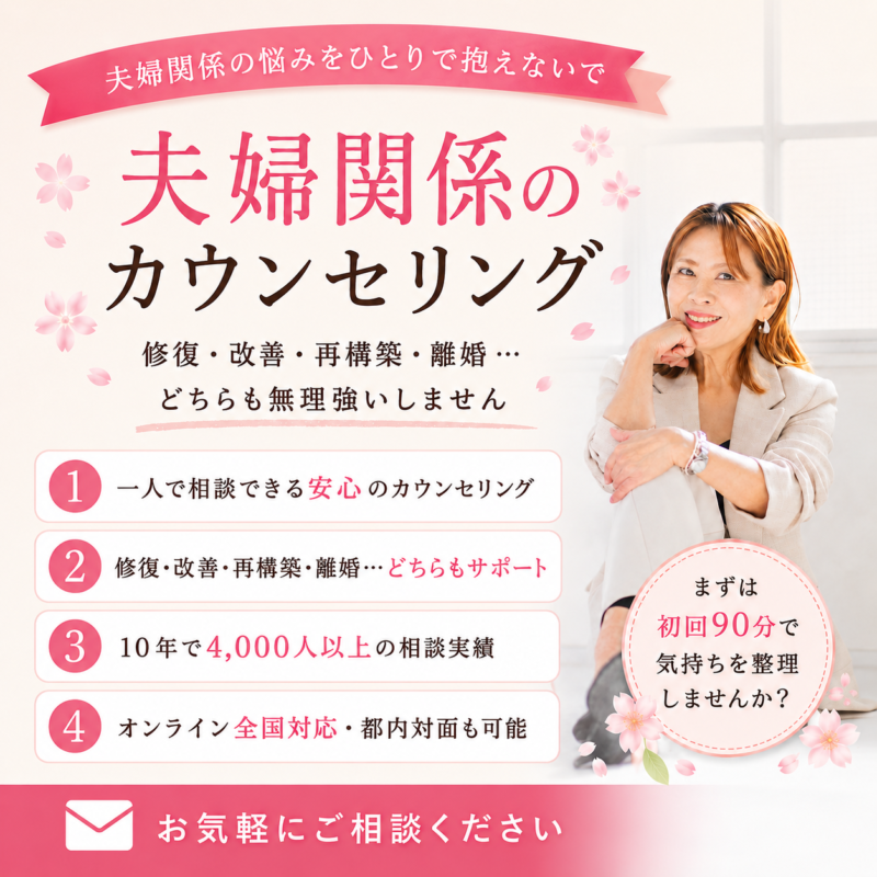 夫婦カウンセリング 東京都 夫婦関係カウンセリング